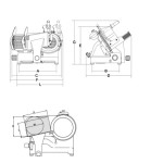Αλλαντομηχανή Λεπίδα 300mm CANOVA 300 TOP SRM-CANOVA 300 TOP